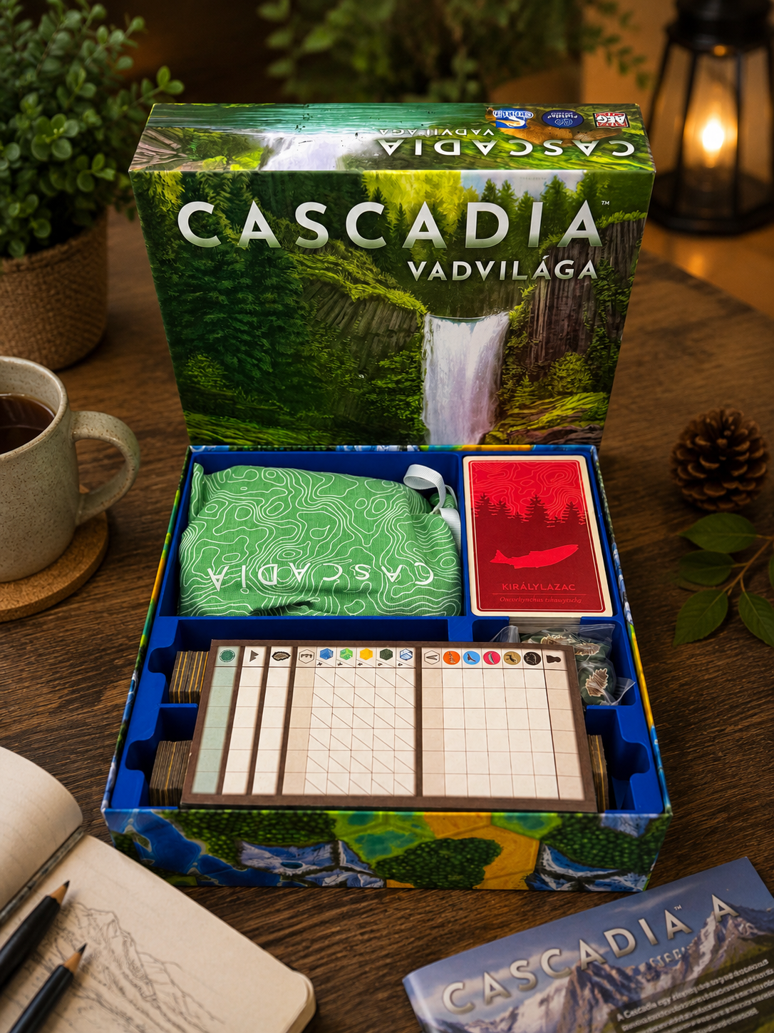 Cascadia vadvilága & kiegészítő társasjátékhoz rendező